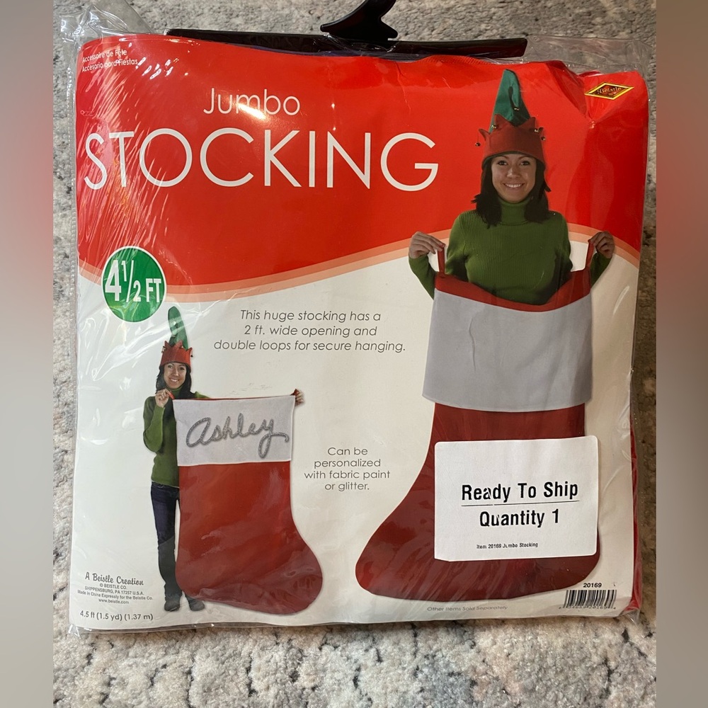 Jumbo Red Christmas Stocking